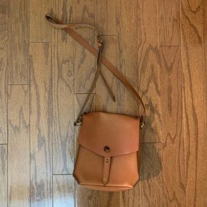 Madewell brown leather crossbody